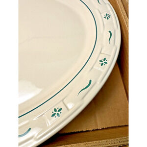NEW '98 Longaberger Woven Traditions Green Large 19" Oval Turkey Serving Platter